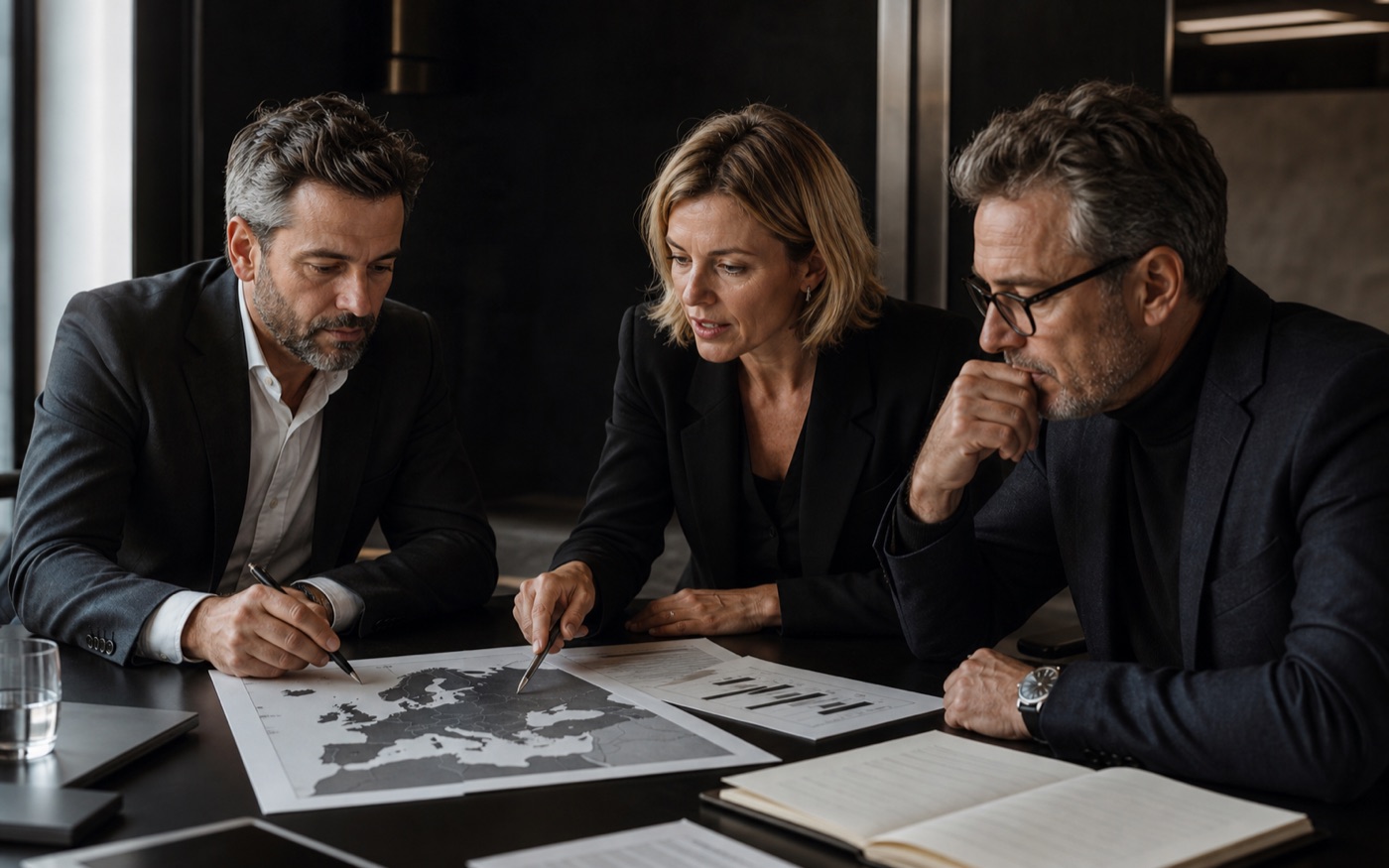 Gruppo senior Black Tern al lavoro